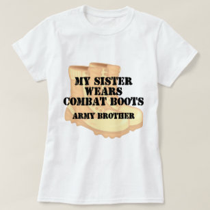 Camiseta Botas de combates del desierto de la hermana de