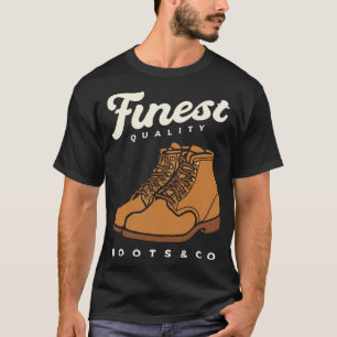 Camiseta Botas de cuero