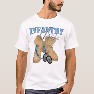 Camiseta Botas de desierto de la esposa de la infantería