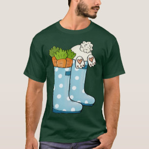 Camiseta botas de lluvia de primavera