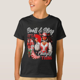 Camiseta Botas de Navidad Feliz &amp; Brillo Es Una Cosa de