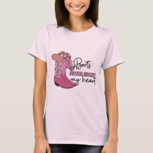 Camiseta Botas de sombrero de vaquero Vamos chicas vaquilla