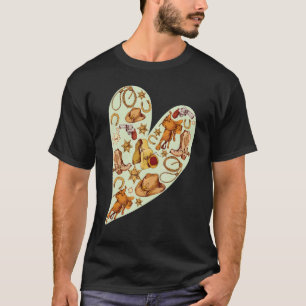 Camiseta Botas de vaquera de concierto country occidental
