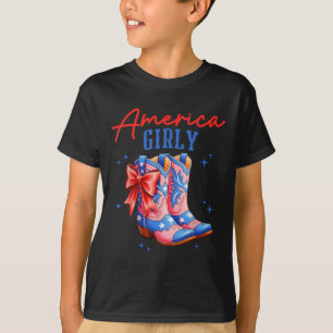 Camiseta Botas de vaquera femenina americana Coquette Patri