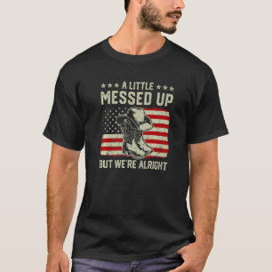 Camiseta Botas de vaquera Sombrero Un poco desordenado Pero