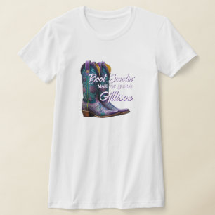 Camiseta Botas de vaquero elegantes de dama de honor