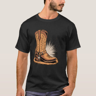 Camiseta Botas de Vaquero Western