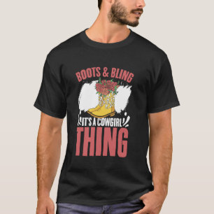 Camiseta Botas de Vaquero y Brillo Es Cosa de Vaqueras Coun