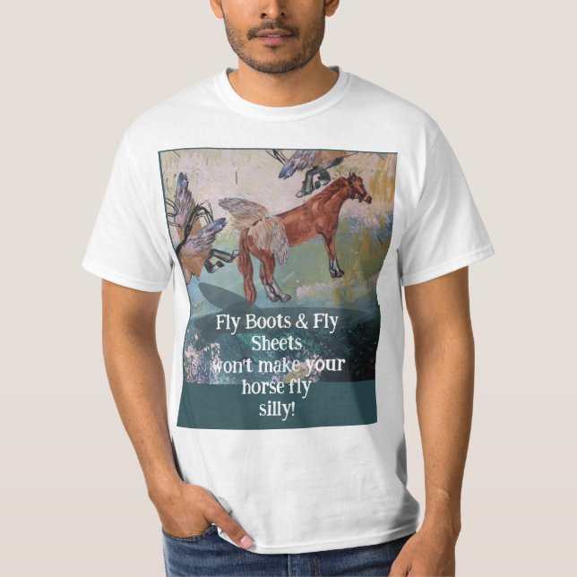 Camiseta botas de vuelo caballos (Anverso)