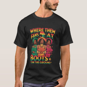Camiseta Botas en el suelo Juneteenth vaquera donde esos 