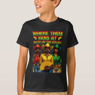 Camiseta Botas en el suelo Juneteenth vaqueras donde están