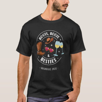 Camiseta Botas Licor Y Amigas Nashville Despedida de Solter