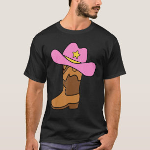 Camiseta Botas Niñas Juventud Niños Vaquera Occidental