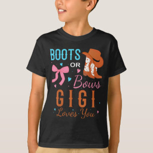 Camiseta Botas o Arcos Gigi te Ama Fiesta de Revelación de