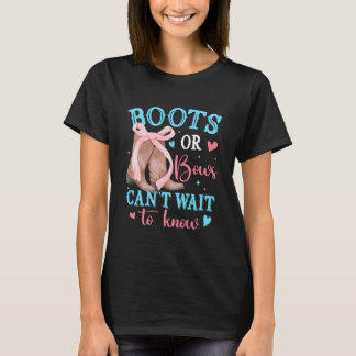 Camiseta Botas o Arcos No Pueden Esperar para Saber el Géne