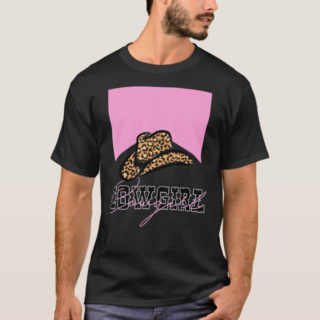 Camiseta Botas vaqueras occidentales para niñas sombrero es (Anverso)