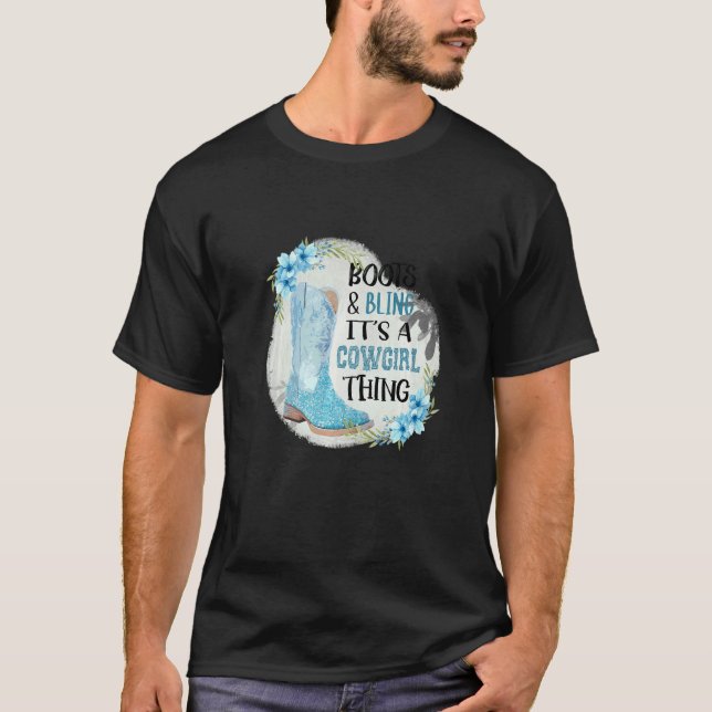 Camiseta Botas y Brillo Es Cosa de Vaqueras (Anverso)