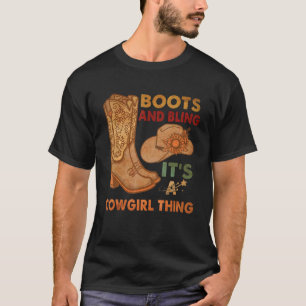 Camiseta Botas y Brillo Es Cosa de Vaqueras Botas de Vaquer