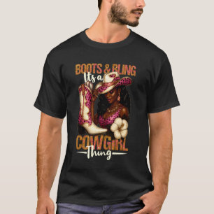 Camiseta Botas y Brillo Es cosa de vaqueras Glam Coun