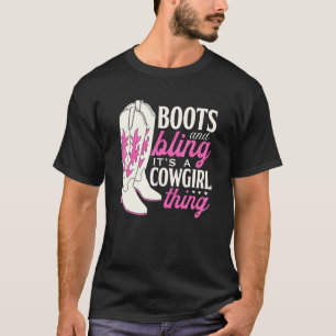 Camiseta Botas y Brillo Es Cosa de Vaqueras Vaquera