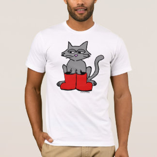 Camiseta Botas y gatos