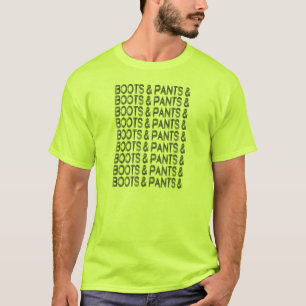 Camiseta Botas y pantalones