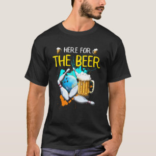Camiseta Bote Aquí Para La Cerveza De La Bola De Cerveza
