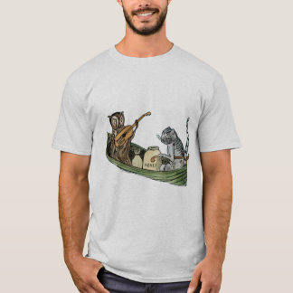 Camiseta bote de gatos de búho y maricones