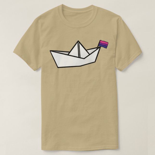 Camiseta bote de papel de orgullo (Diseño del anverso)