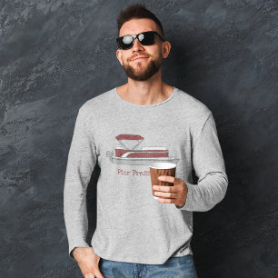 Camiseta Bote de pontón rojo y blanco personalizado