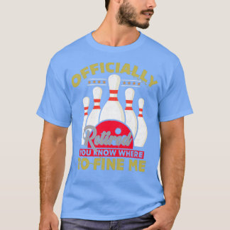 Camiseta Bote de regalo de retiro de boliche Jubilado Bowle