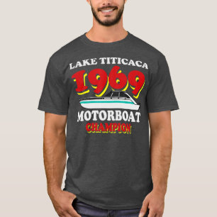 Camiseta Bote divertida C de la campeona de la motocicleta