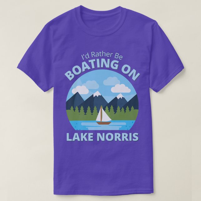 Camiseta Bote en el lago Norris Tennessee (Diseño del anverso)