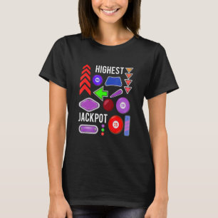 Camiseta Bote Pinball High Pinball Machine Jackpot