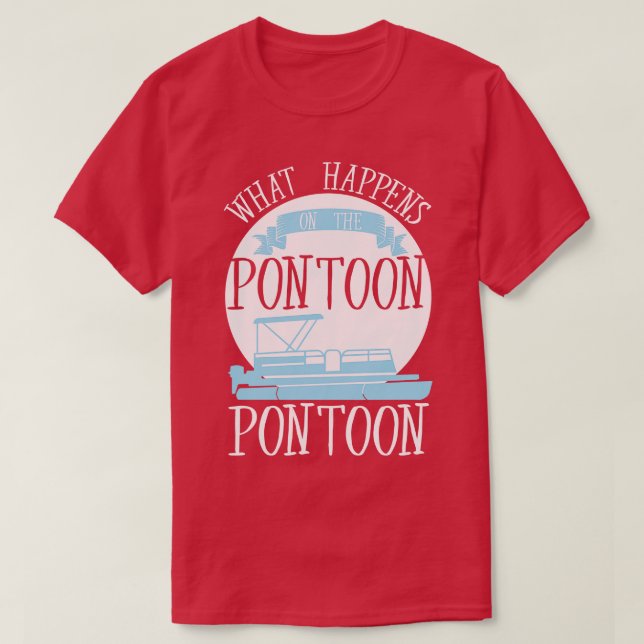 Camiseta Bote Pontoon (Diseño del anverso)