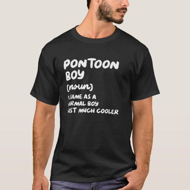 Camiseta Bote Pontoon Boy Definition (Anverso)