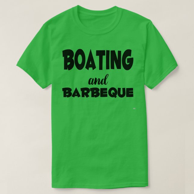 Camiseta Bote y barbacoa (Diseño del anverso)