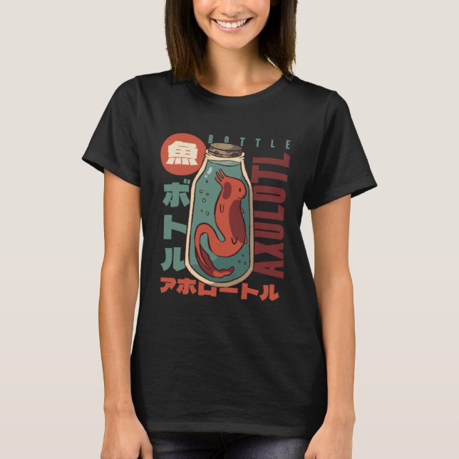 Camiseta Botella Cute Little Axolotl Pullover Hoodie (Anverso)