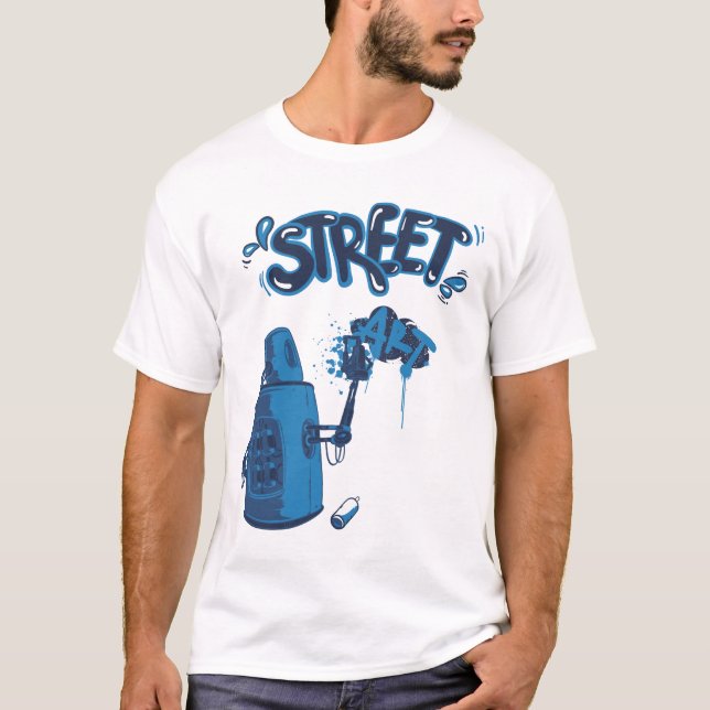 Camiseta Botella de aerosol de arte callejero (Anverso)