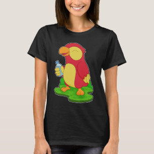 Camiseta Botella de agua de loro