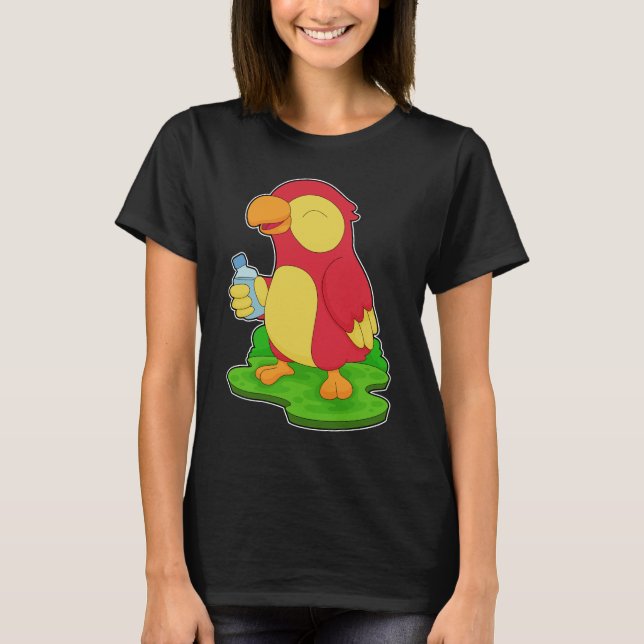 Camiseta Botella de agua de loro (Anverso)
