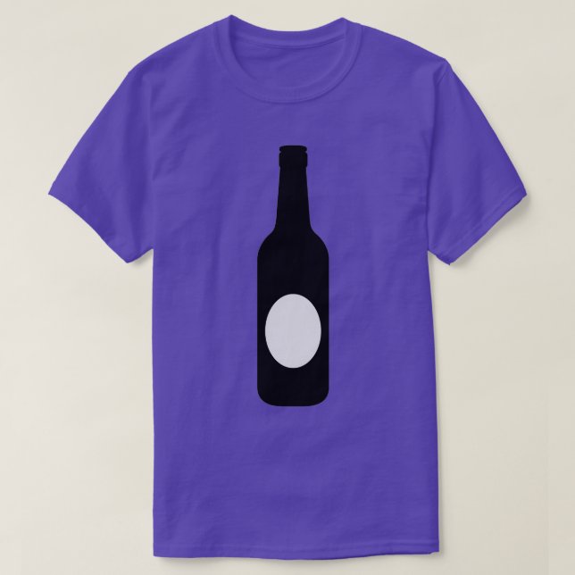 Camiseta Botella de cerveza 1 (Diseño del anverso)