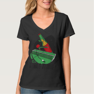 Camiseta Botella De Cerveza Con Mesa De Tenis Bat Beer