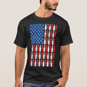 Camiseta Botella de cerveza de época Estados Unidos Bandera