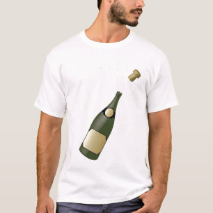 Camiseta botella de champán