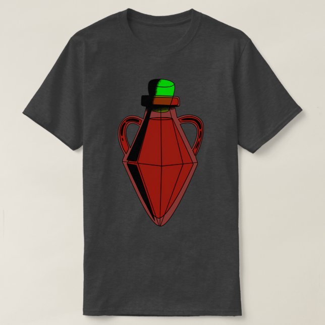 Camiseta Botella de diamante rojo Alchemy (Diseño del anverso)