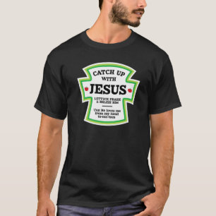 Camiseta Botella de Ketchup Jesucristo Pun T-