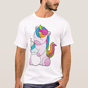 Camiseta Botella de leche de unicornio