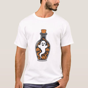 Camiseta Botella de Poción Fantasma Halloween