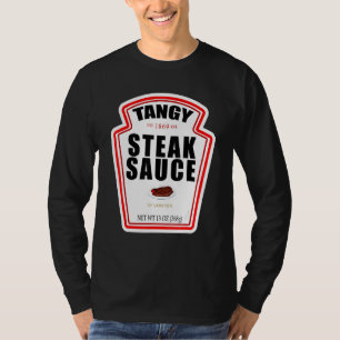 Camiseta Botella de Salsa de Carne Etiqueta de Vestido de H
